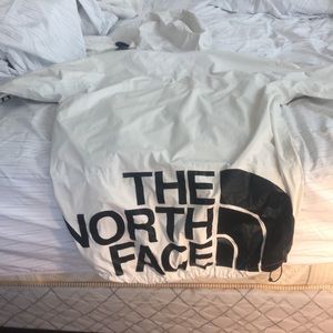 Mens Large North Face White Anorak hoodie